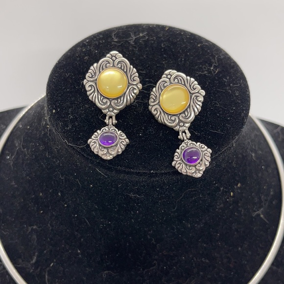 Hearts pendant and earrings set - Picture 2 of 7